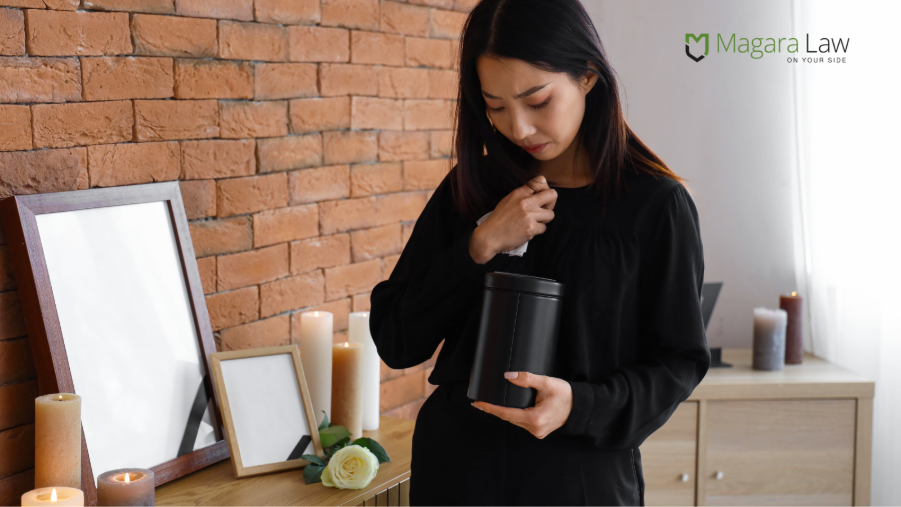 A woman experiencing mental health issues following baby loss during pregnancy.