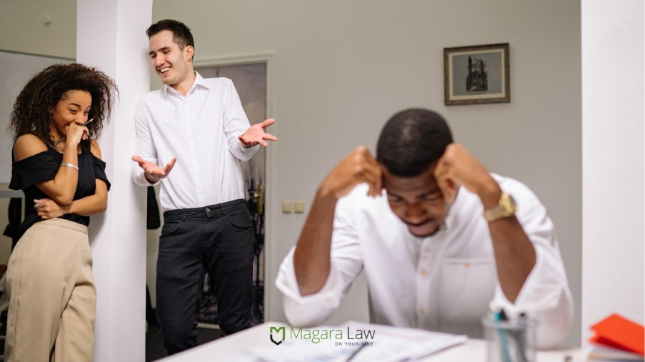 An employee being bullied at work.