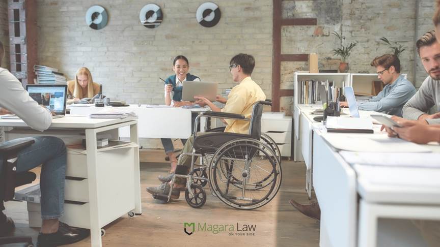 Reasonable Adjustments made in the workplace for a hybrid working employee.