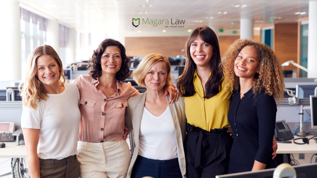 A group of women in the workplace.