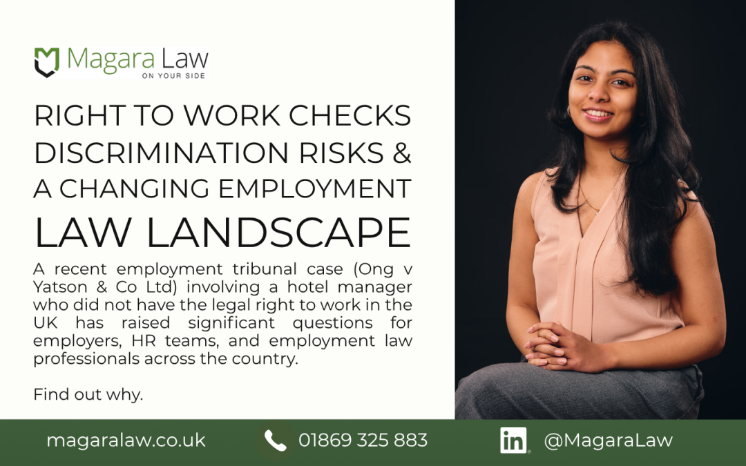 Right to Work Checks, Discrimination Risks, and a Changing Employment Law Landscape