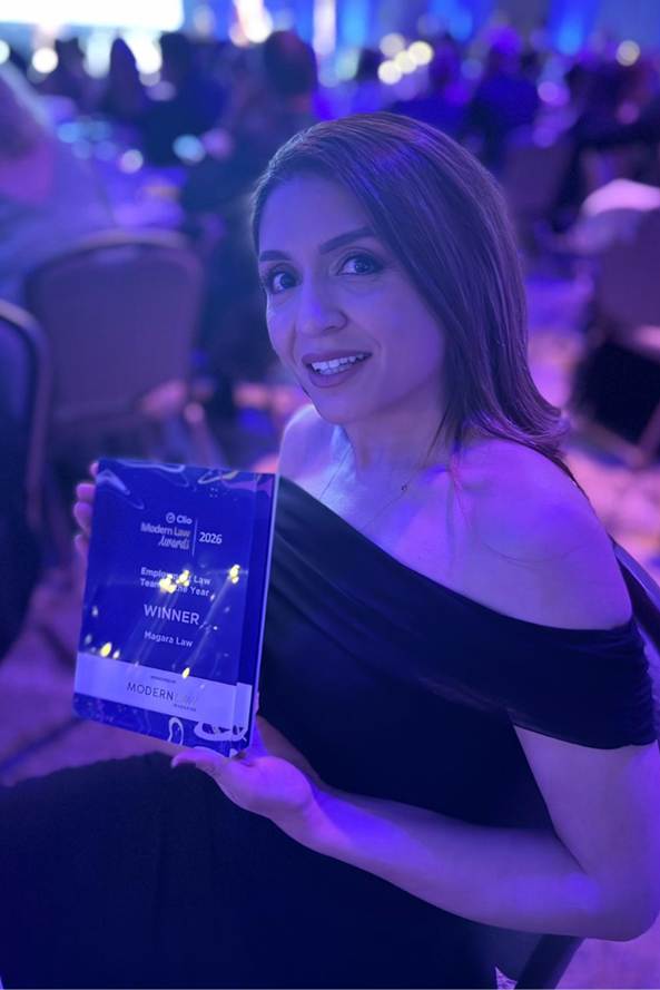 Shahrzad Seifi, employment solicitor at Magara Law, highly commended as a Female Trailblazer at the 2026 Modern Law Awards.