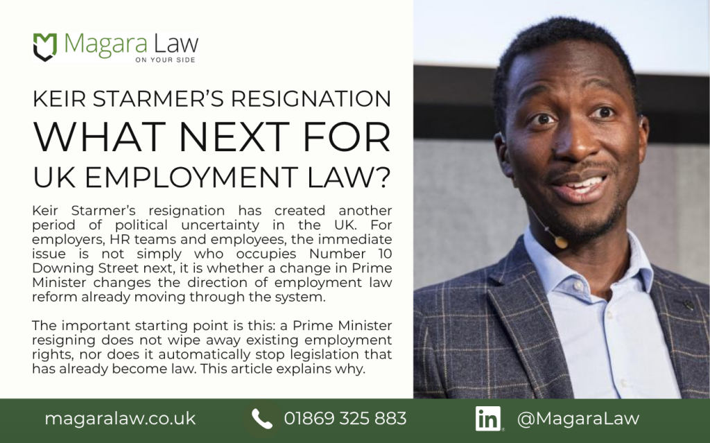 Roy Magara gives his take on Keir Starmer's resignation and what it means for employment law.