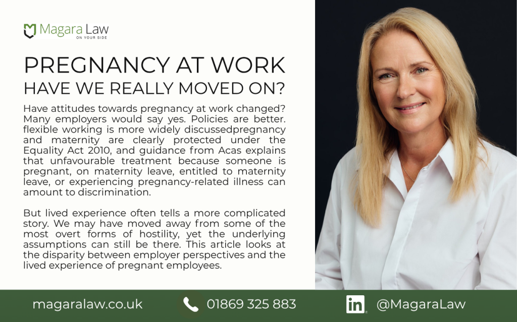 Magara Law Paralegal, Gwen Christie, gives her take on pregnancy at work and whether attitudes have truly changed.