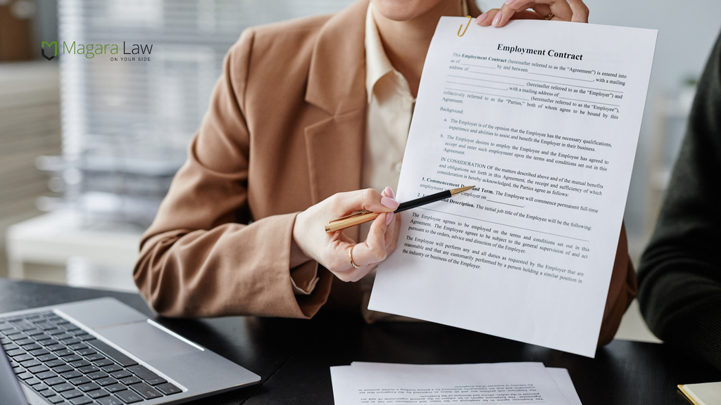 An employment contract at the centre of an automatic unfair dismissal Employment Tribunal and grievance case.